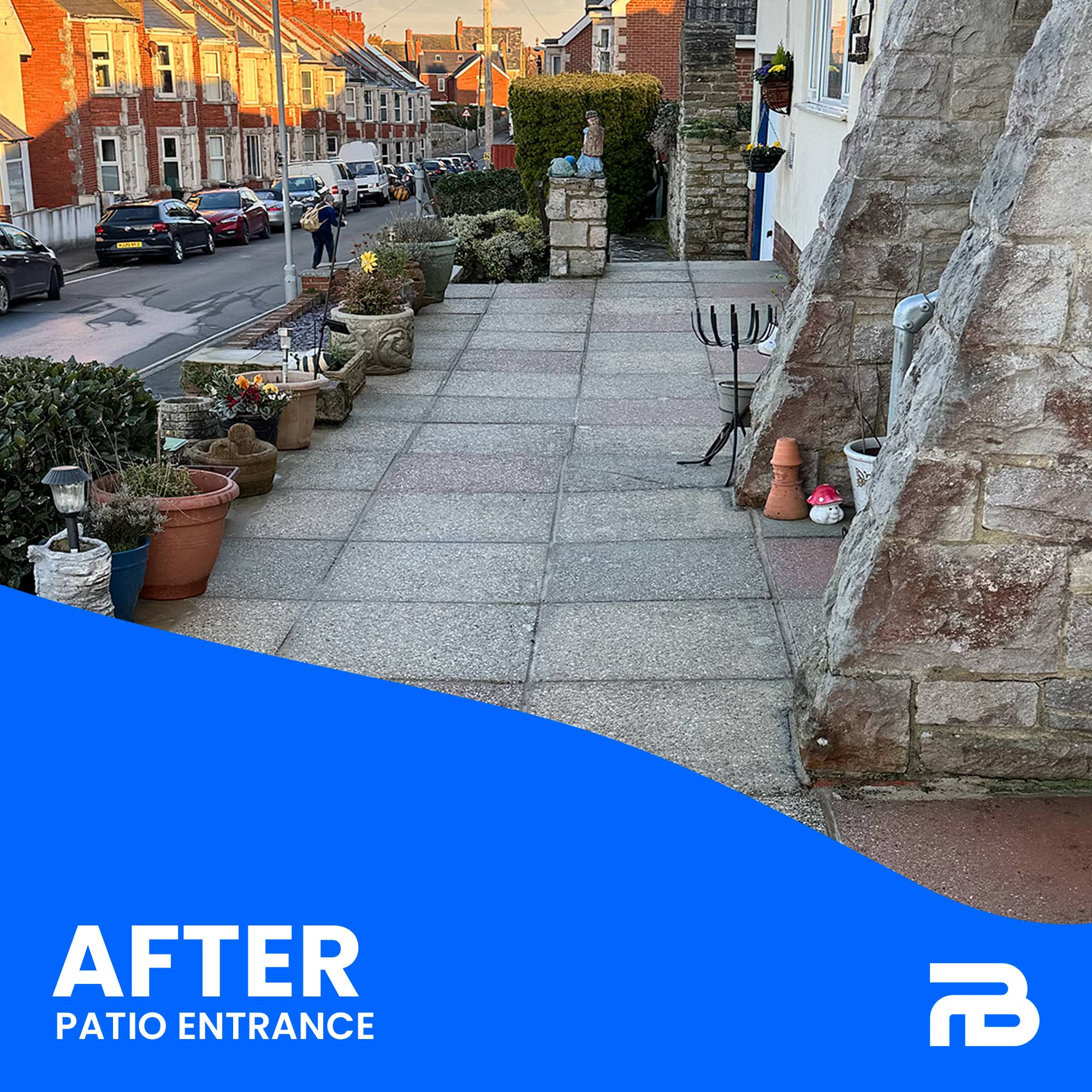Patio Entrance Restoration - Professional Patio Cleaning
